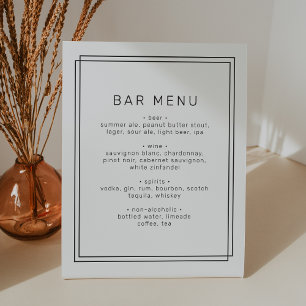Table Barre de Mariage minimaliste AVERT Moderne Signe d