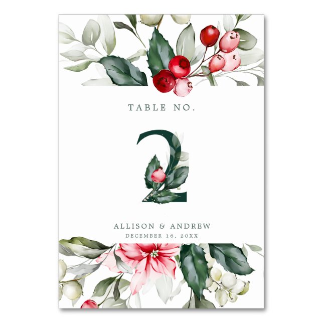 Table Berry | Numéro de tableau 2 (Dos)
