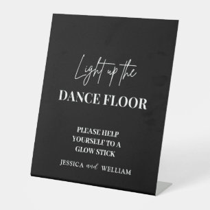 Table Black Light Up the Dance Floor Signe de bâtonnet