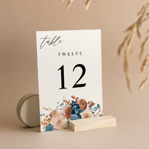 Table Bleu beige et bleu foncé Numéro de tableau V2