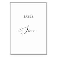 Calcul noir délicat Tableau Six Numéro de tableau