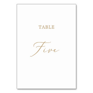 Table Calligraphie Or Delicée Tableau Cinq Numéro de tab
