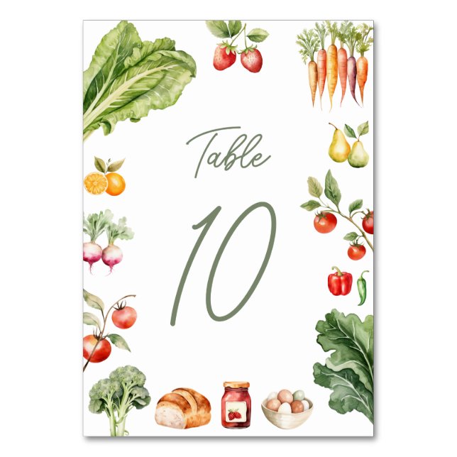 Table Card (Front)