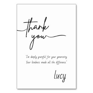 Table Card