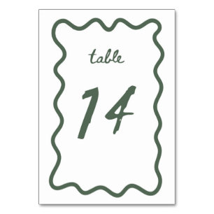 Table Card 14