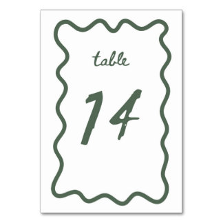 Table Card 14