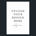 Table Card - 3.5" x 5" Portrait<br><div class="desc">Customize your design in Templett. After you are done editing,  download your file in a JPG format (don't forget to turn on the bleed option). Upload your design here by clicking on the blue "Personalize" button.</div>