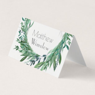 Table Card, Greenery design