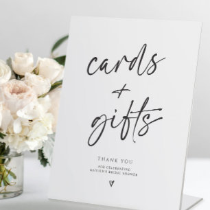 Table Cartes et Cadeaux de Mariage Signe Moderne Minimal
