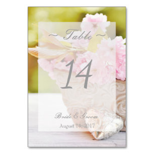 Table Cherryblossoms Fleur Floral Mariage Numéro de tabl
