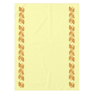 Table Cloth - Brown Holly Leaves