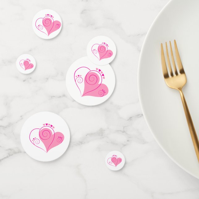 Table Coeurs Confetti (Groupe)