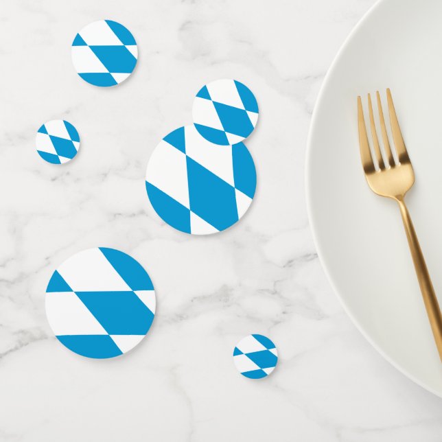 Table confetti avec drapeau de Bavière (Groupe)