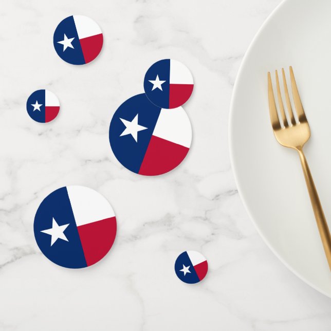 Table confetti avec drapeau du Texas (Groupe)