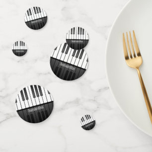 Table Confetti de conception de clavier de piano