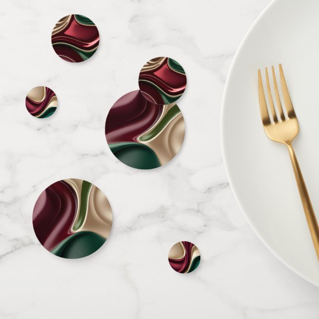 Table confetti in stylish abstract graphic (Group)