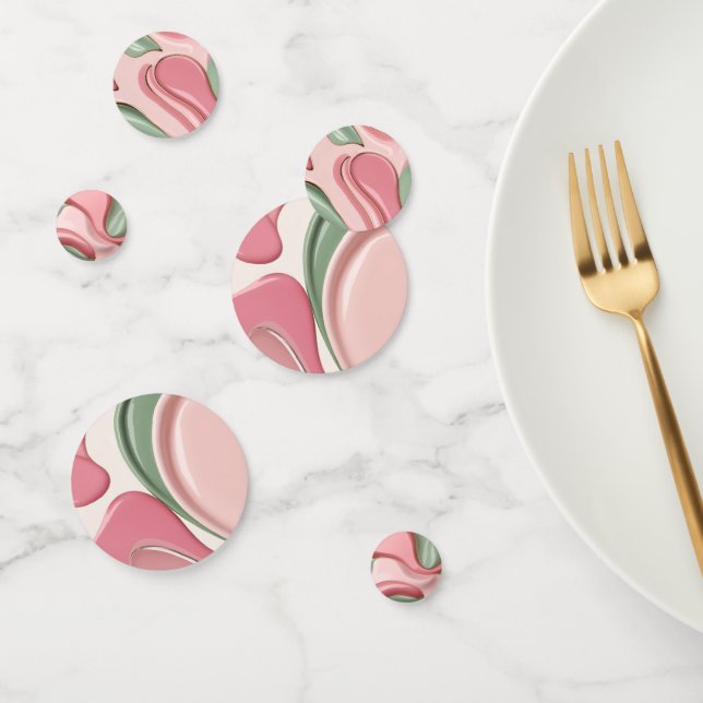 Table confetti in stylish abstract graphic (Group)