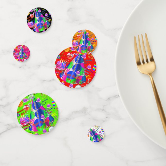 Table Confetti Octobre, 31 Anniversaire (Groupe)