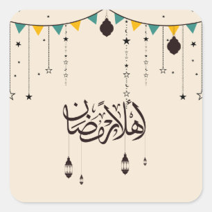 Table Confetti Square Sticker