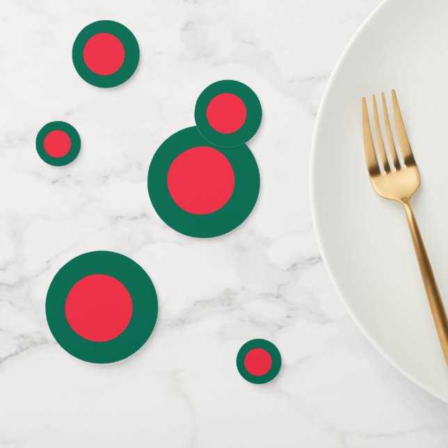 Table confetti with flag of Bangladesh (Group)