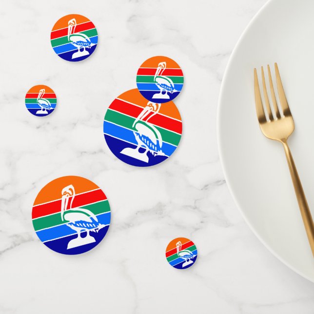 Table confetti with flag of St. Petersburg (Group)