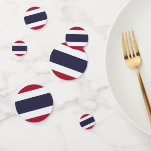 Table confetti with flag of Thailand