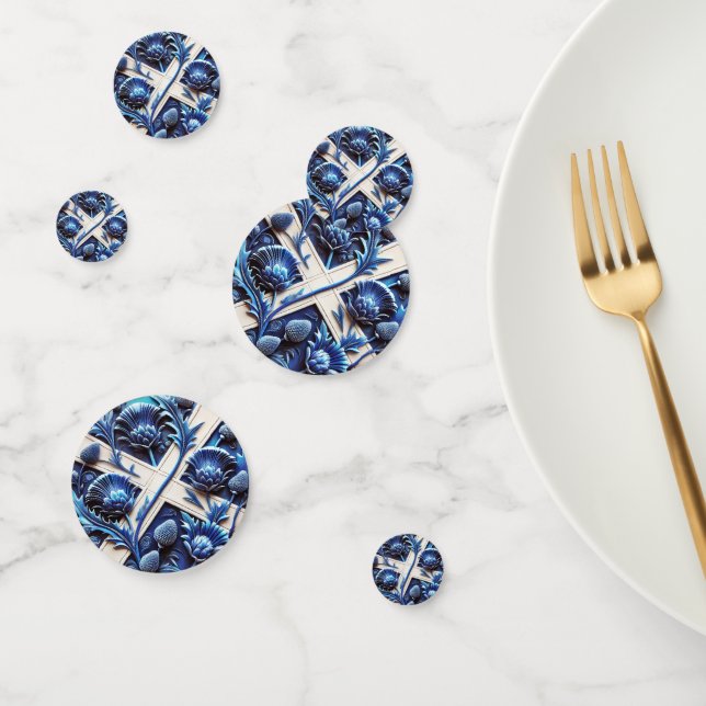 Table confetti with Scottish Thistles Design (Group)