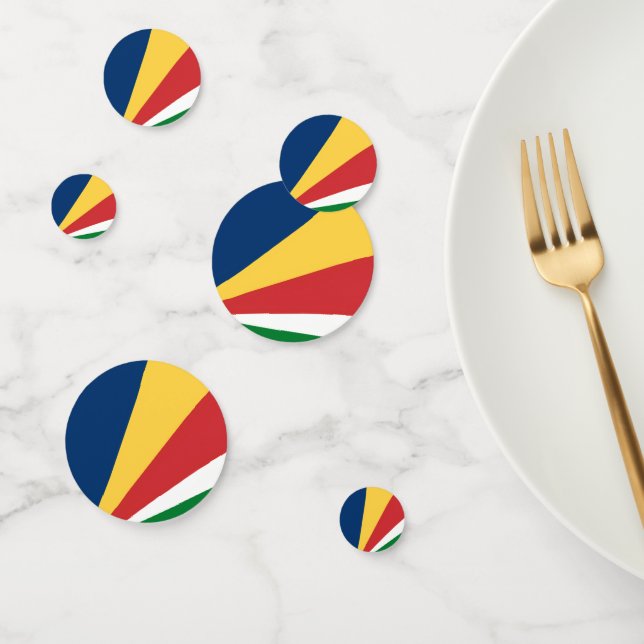Table confetti with Seychelles Colours (Group)