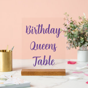 Table d'anniversaire