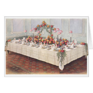 Table de banquet de mariage vintage