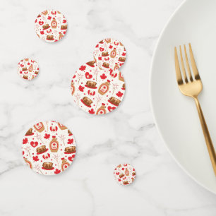 Table de fête du Canada Confetti