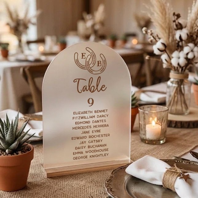 Table de numéros de table de mariage occidental mo (Créateur téléchargé)