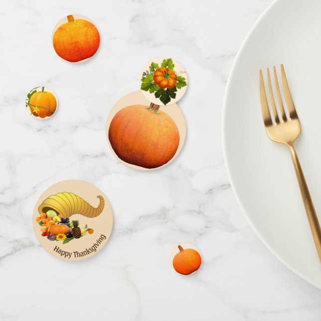 Table des Citrouilles de Thanksgiving Confetti (Groupe)