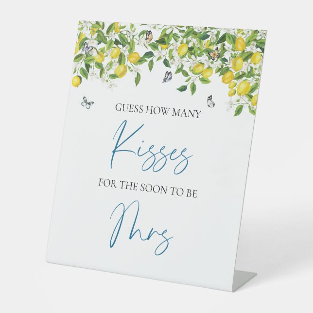 Table Devinez combien de baisers signe | Fête des mariée (Recto)