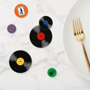 Table d'évolution de la musique rétro Confetti