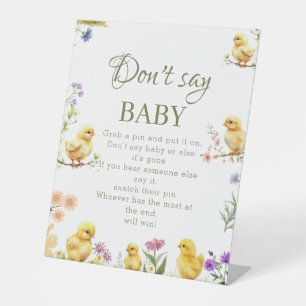 Table Ferme de poulet Ne pas dire Baby shower bébé Signe