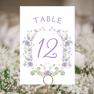 Table Fleurs Lilac Numéro de tableau