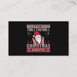 Table Football Matching Group Christmas Gnome Ugly Business Card