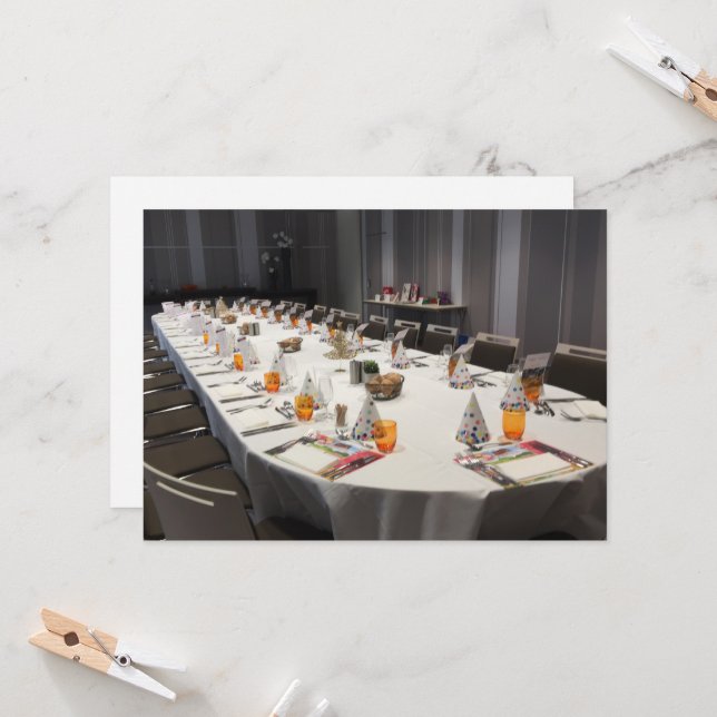 Table for a meal invitation (Front/Back In Situ)