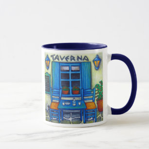 Table for Two in Greece Coffee Mug
