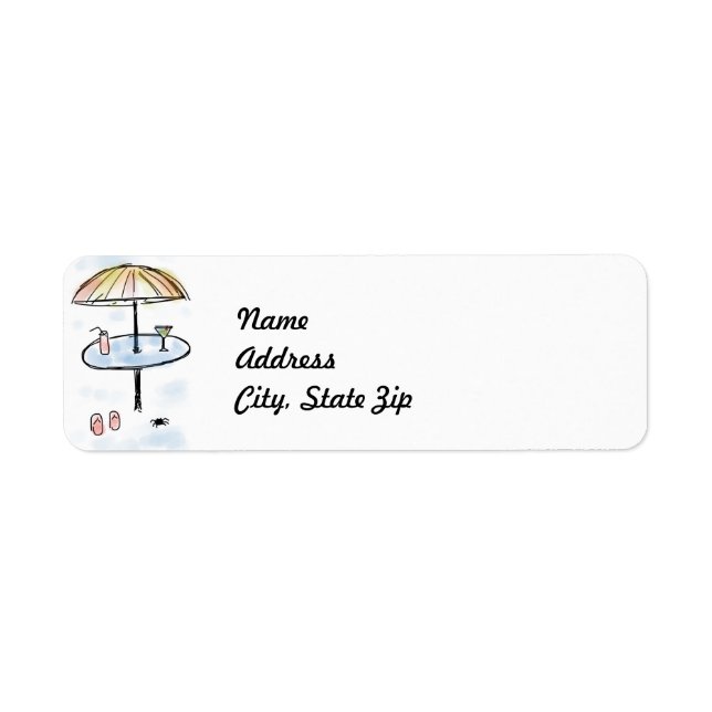 Table for Two Return Address Labels (Front)