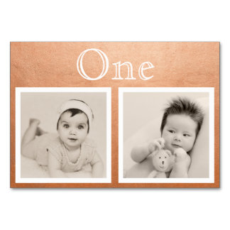 Table Groom de mariée âge personnalisé Rose d'or Numéro 