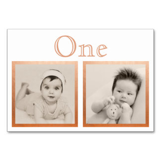 Table Groom de mariée âge personnalisé Rose d'or Numéro 