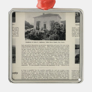 Table Grove Ranch, California Metal Ornament