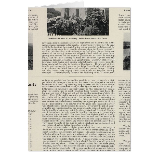 Table Grove Ranch, Californie (Devant)