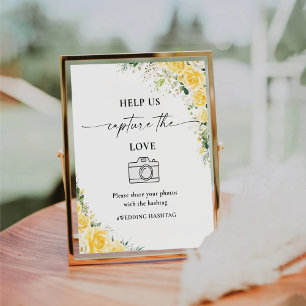 Table Jaune Élégant Aidez-Nous à Capturer Le Signe de l'