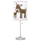 Lampe de cerf de Woodland rose