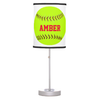 Table Lampe de softball Lady personnalisée