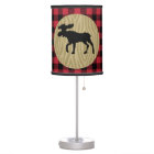 Lampe d'orignal Motif de bison de bûcheron