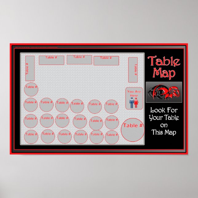 Table Location Map (horizontal) Poster (Front)